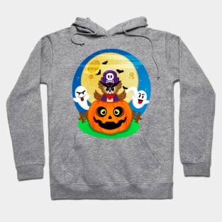 Owl and the Haunted Pumpkin Patch Hoodie